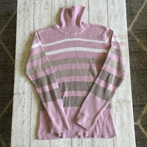 Pink striped sweater